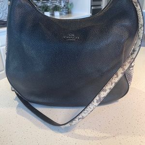 Coach Snakeskin Patterned Tote